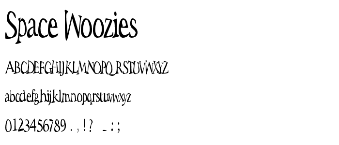 Space Woozies font